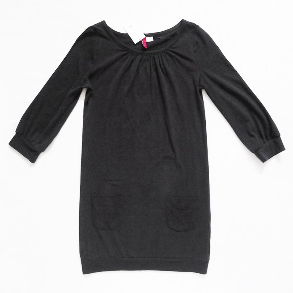 NEW WITH TAG H&M 3/4 Sleeve Black Dress With Pockets Size 4